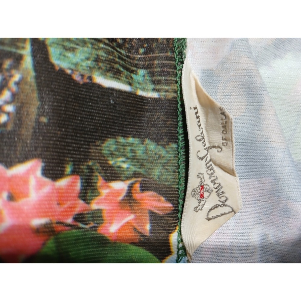 Vintage Donovan-Galvani of Dallas Floral Garden Hippie Button Down Shirt 70s - Picture 2 of 7